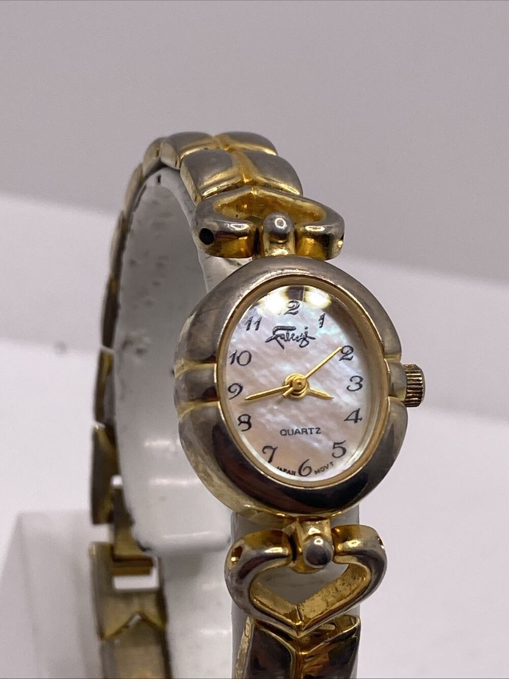 Vintage Faberge Womens Gold Tone Watcc New Battery